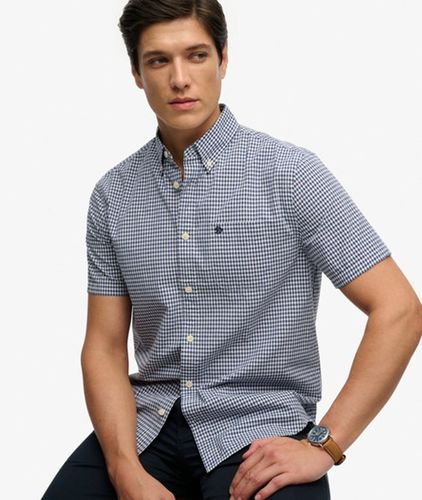 Herren Preppy Poplin Kurzarmhemd - Größe: L - Superdry - Modalova