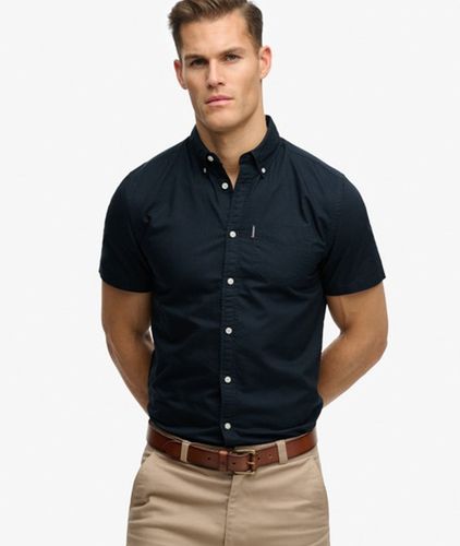 Herren Essentials Oxford Kurzarmhemd - Größe: S - Superdry - Modalova
