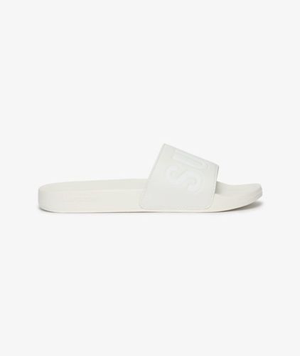 Co Men's Code Core Pool Sliders / Optic/optic - Size: 6-7 - Superdry - Modalova