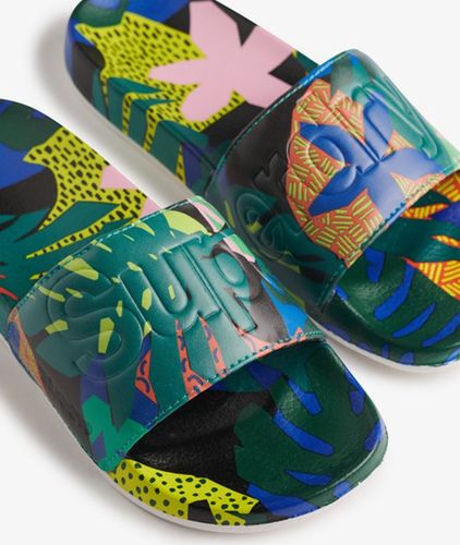 Damen All Over Print Badeschlappen - Größe: M - Superdry - Modalova