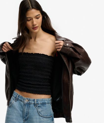 Damen Gerafftes Jersey-bandeau - Größe: 42 - Superdry - Modalova