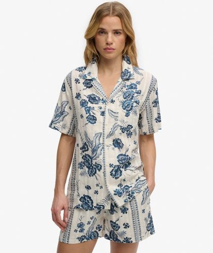 Damen Beach Printed Kurzarmhemd - Größe: 36 - Superdry - Modalova
