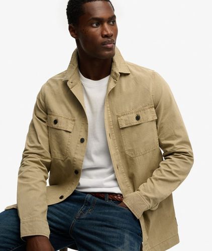 Herren Military Langarmhemd - Größe: M - Superdry - Modalova
