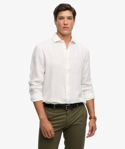 Herren Riviera Leinenhemd mit Langen Ärmeln - Größe: S - Superdry - Modalova