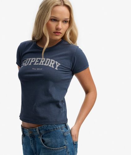 Damen Athletic Essentials T-shirt mit Schmaler Passform - Größe: 44 - Superdry - Modalova