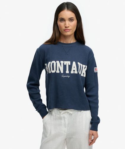 Damen Athletic Essential Langarm-oberteil mit Grafik - Größe: 38 - Superdry - Modalova