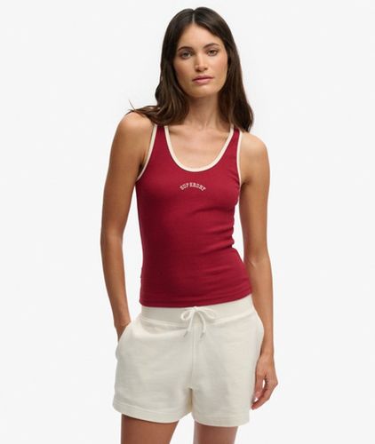 Damen Essential Logo Tanktop mit Rundhalsausschnitt - Größe: 42 - Superdry - Modalova