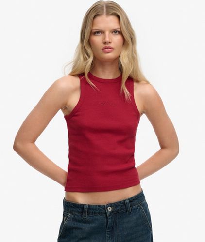 Damen Essential Logo Racer Tanktop - Größe: 36 - Superdry - Modalova