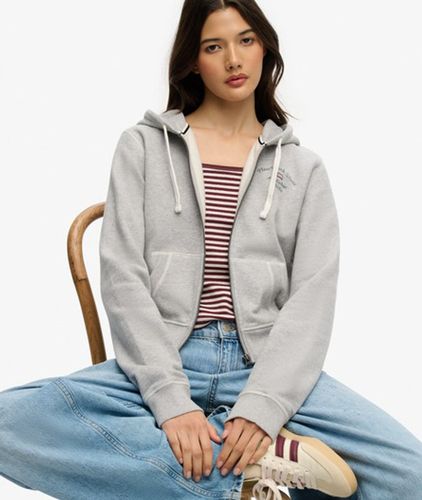 Damen Athletic Essentials Kurzer Zip-hoodie - Größe: 42 - Superdry - Modalova