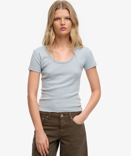 Damen Athletic Essentials Gestreiftes Kurzarm-top - Größe: 38 - Superdry - Modalova