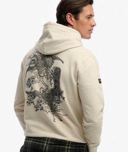 Herren Baumwolle Grafikdruck Tokyo Narrative Kapuzenpullover in Lockerer Passform, , Größe: L - Superdry - Modalova
