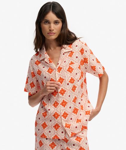 Damen Beach Printed Kurzarmhemd - Größe: 44 - Superdry - Modalova