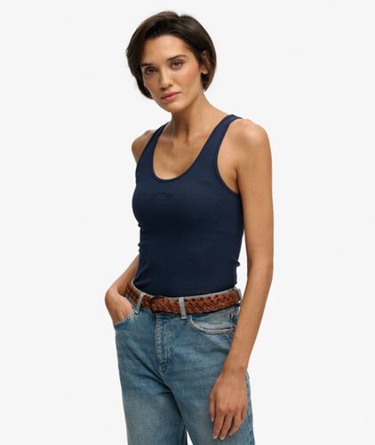 Damen Essential Logo Tanktop mit Rundhalsausschnitt - Größe: 40 - Superdry - Modalova