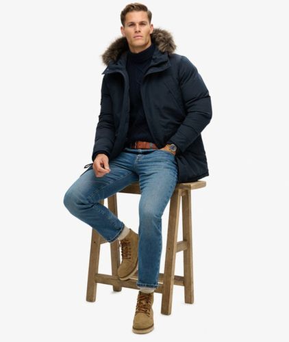 Herren Parkajacke Gesticktes Logo, Größe: M - Größe: M - Superdry - Modalova