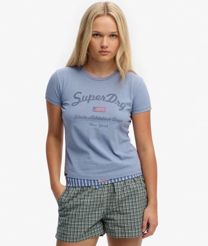 Damen Athletic Essentials T-shirt mit Schmaler Passform - Größe: 36 - Superdry - Modalova