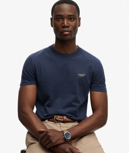 Herren Essential Stacked Logo T-shirt mit Schmaler Passform - Größe: S - Superdry - Modalova