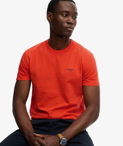 Herren Essential Stacked Logo T-shirt mit Schmaler Passform - Größe: M - Superdry - Modalova