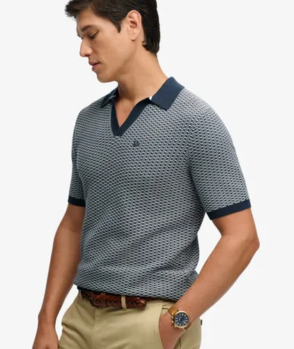Herren Johnny Collar Strickpolo - Größe: XL - Superdry - Modalova