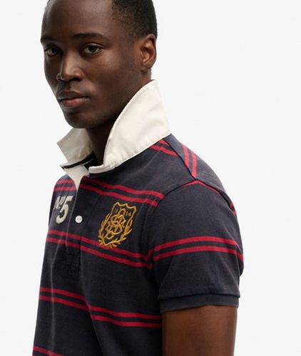 Herren Double Emblem Jersey Rugby-poloshirt - Größe: XL - Superdry - Modalova