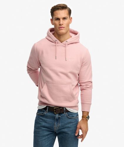 Herren Baumwolle Gesticktes Logo Essential Kapuzenpullover, , Größe: M - Superdry - Modalova