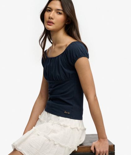 Damen Athletic Essentials Gerafftes Top - Größe: 38 - Superdry - Modalova