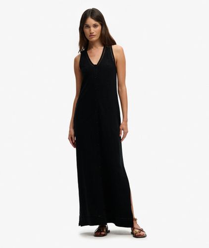 Damen Jersey-maxikleid mit Leitermuster - Größe: 36 - Superdry - Modalova