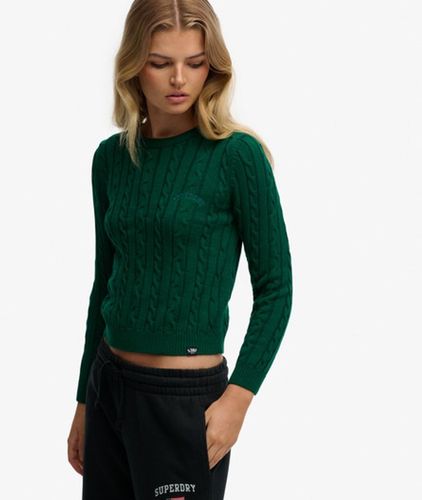 Damen Essentials Slim Cable Pullover - Größe: 42 - Superdry - Modalova