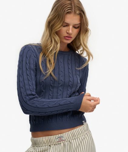 Women's Essentials Slim Cable Pullover - Größe: 36 - Superdry - Modalova