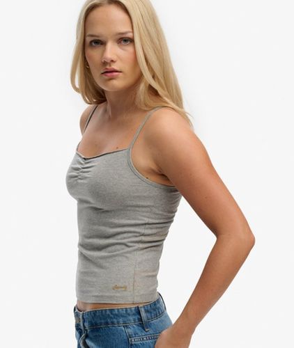 Damen Athletic Essentials Camisole mit Raffung - Größe: 44 - Superdry - Modalova
