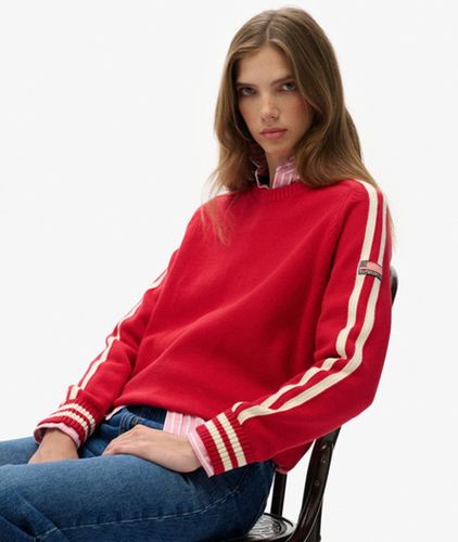 Damen Gestreifter Strickpullover mit Lockerer Passform - Größe: 44 - Superdry - Modalova