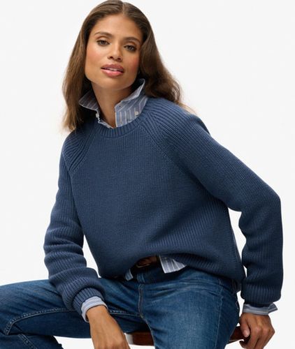 Damen Gerippter Strickpullover mit Lockerer Passform - Größe: 34 - Superdry - Modalova