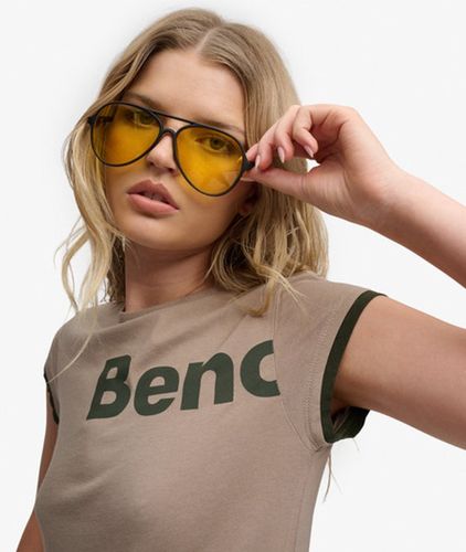 Damen Bench Figurbetontes T-shirt mit Kurzarm-layer - Größe: Xxs - Superdry - Modalova