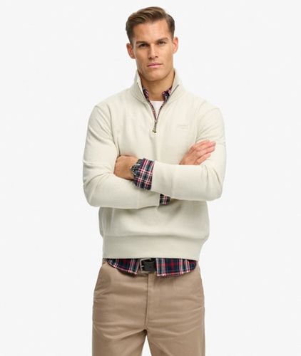 Herren Essential Logo Sweatshirt mit Halbreißverschluss - Größe: S - Superdry - Modalova