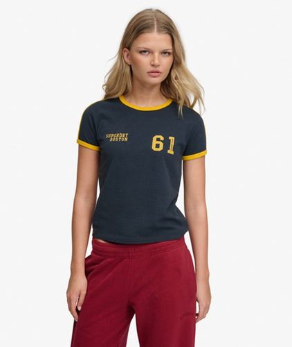Damen Athletic Essentials Streifen-t-shirt - Größe: 36 - Superdry - Modalova