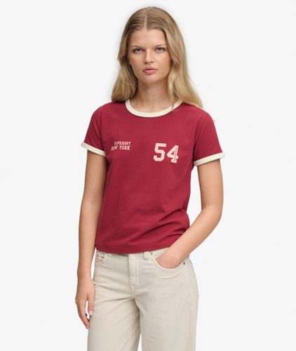 Damen Athletic Essentials Streifen-t-shirt - Größe: 38 - Superdry - Modalova