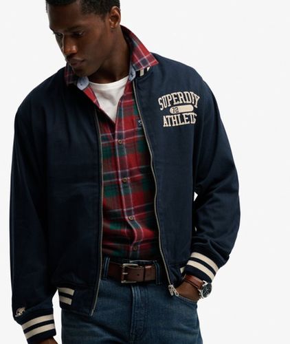 Co Men's Twill Varsity Bomber Jacket / Eclipse - Size: M - Casual Layering Jacket - Superdry - Modalova