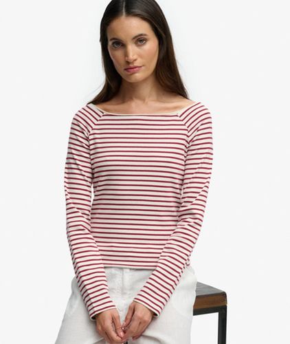 Damen Bardot Off-shoulder-top mit Schmaler Passform - Größe: 40 - Superdry - Modalova