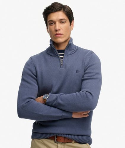 Herren Baumwoll-strickpullover mit Reißverschluss - Größe: S - Superdry - Modalova