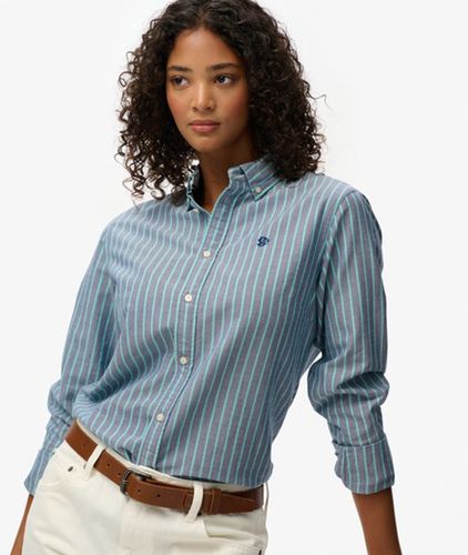 Damen Oxford Langarmhemd mit Schmaler Passform - Größe: 38 - Superdry - Modalova