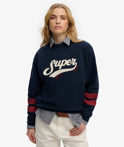 Damen Varsity Script Sweatshirt mit Lockerer Passform - Größe: 42 - Superdry - Modalova