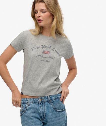 Damen Athletic Essentials T-shirt mit Schmaler Passform - Größe: 40 - Superdry - Modalova