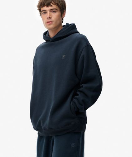 Herren Baumwolle Gesticktes Logo Blank Übergroßer Kapuzenpullover, , Größe: XL - Superdry - Modalova