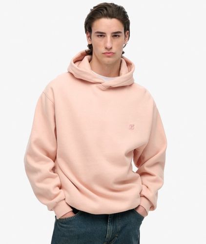 Herren Baumwolle Gesticktes Logo Blank Übergroßer Kapuzenpullover, - Größe: XXL - Superdry - Modalova