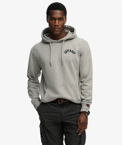 Herren Baumwolle Grafischer Text Athletic Essentials Kapuzenpullover, , Größe: M - Superdry - Modalova