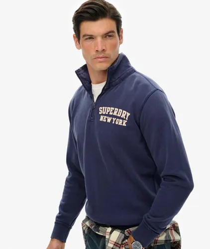Herren Vintage Athletic Zip Pullover mit Halbreißverschluss - Größe: XL - Superdry - Modalova
