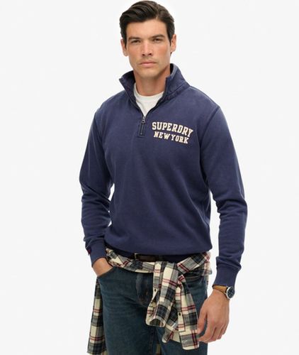 Herren Vintage Athletic Zip Pullover mit Halbreißverschluss - Größe: XL - Superdry - Modalova