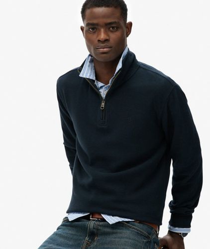 Herren Gerippter Pullover mit Reißverschluss - Größe: S - Superdry - Modalova