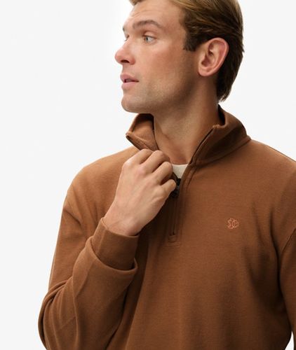 Herren Gerippter Pullover mit Reißverschluss - Größe: XL - Superdry - Modalova
