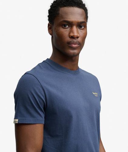 Herren Essential Serif Logo T-shirt mit Schmaler Passform - Größe: M - Superdry - Modalova