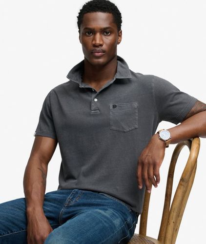 Herren Klassisches Baumwoll-leinen Polohemd - Größe: M - Superdry - Modalova